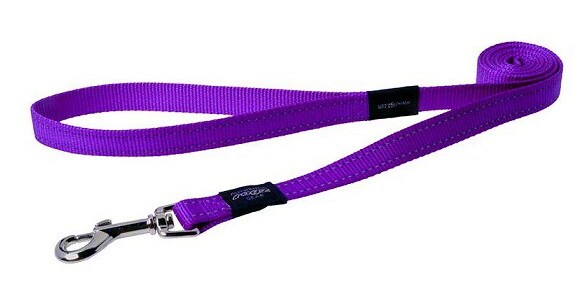 Rogz Koppel nylon lila med reflex - 2