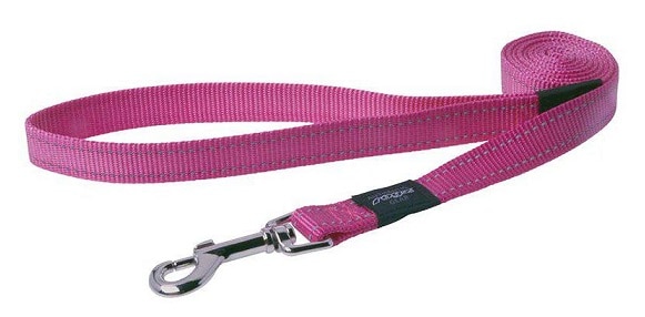 Rogz Koppel nylon rosa med reflex - 2