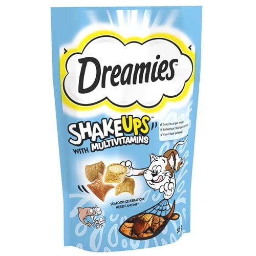 Dreamies Shake-ups Multivitamin Seafood 55g
