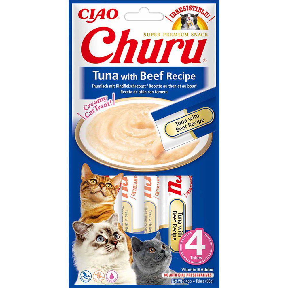 Churu Cat Tuna With Beef 4-pack