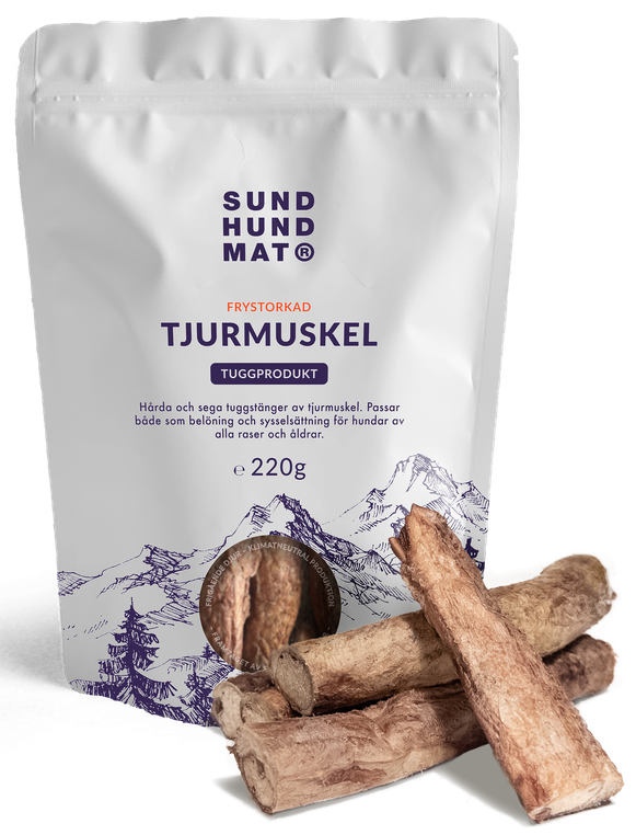 Sund hundmat Frystorkad Tjurmuskel 220g