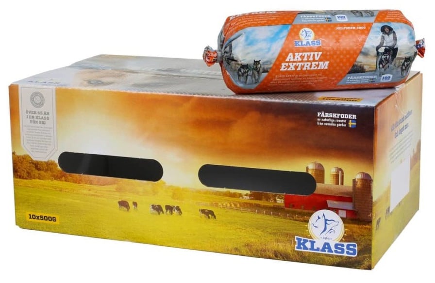 Klass Aktiv Extrem 10kg fryst hundfoder