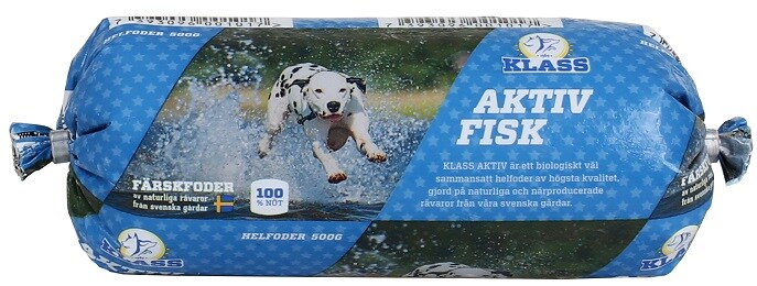 Klass Aktiv Fisk 500g fryst hundfoder