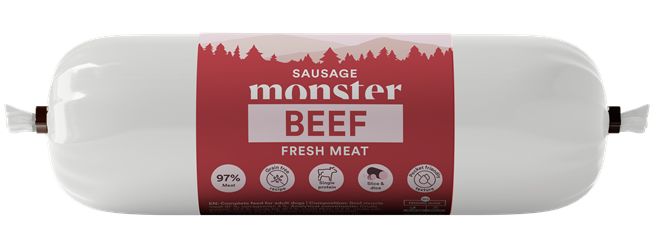 Monster Dog Sausage Beef 400g