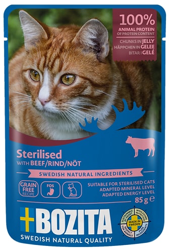 Bozita Sterilised Nöt i gele 85g