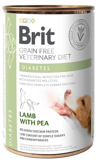 Brit Dog Vet Diabetes 6st x 400g Våtfoder
