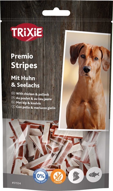 Premio Stripes Kyckling & Fisk 75g