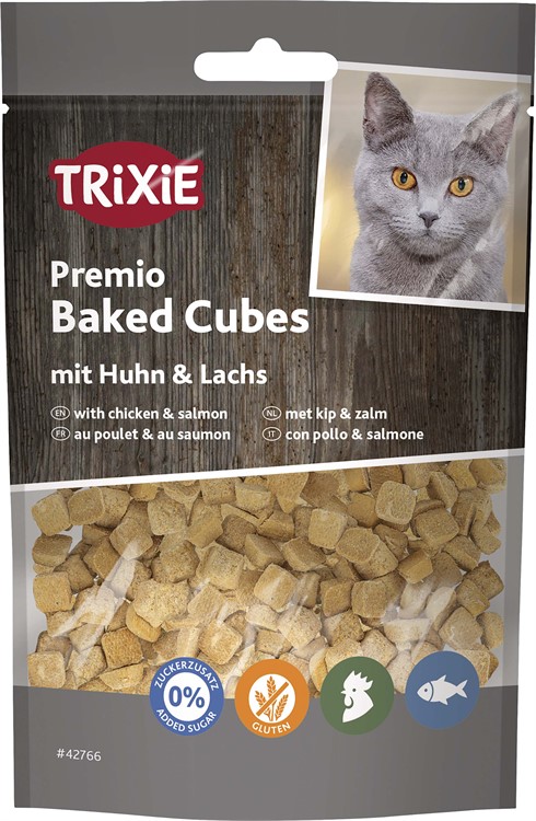 Premio Baked Cubes Kyckling & Lax 50g