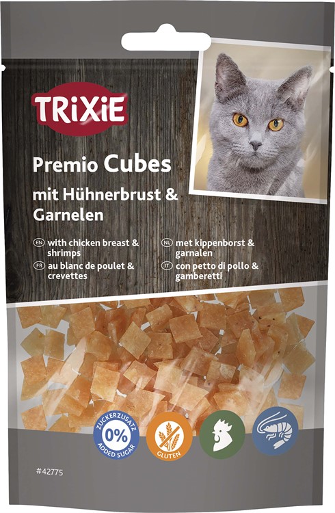 Premio Cubes Med Kyckling & Räkor 50g