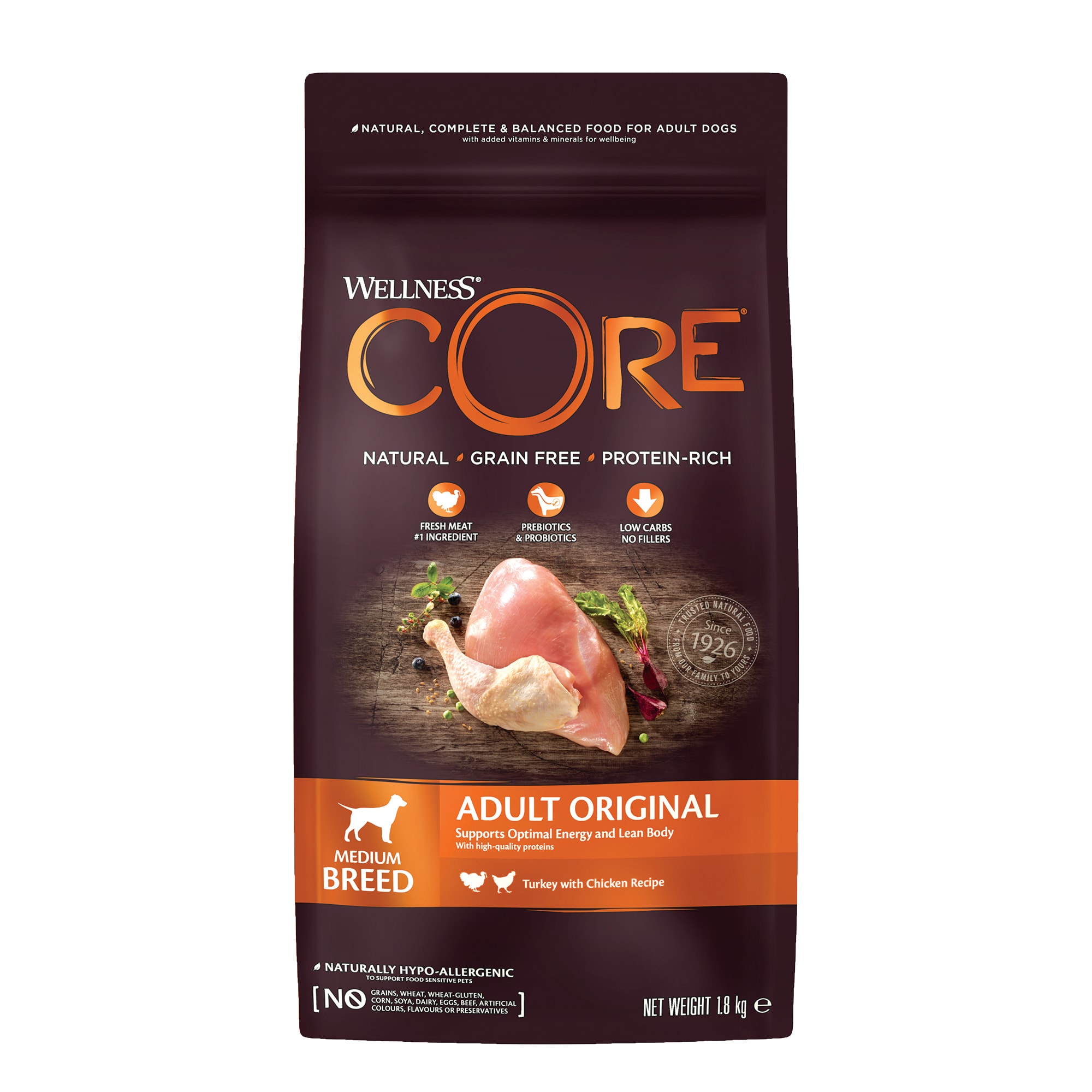 Core dog adult medium breed 1,8kg