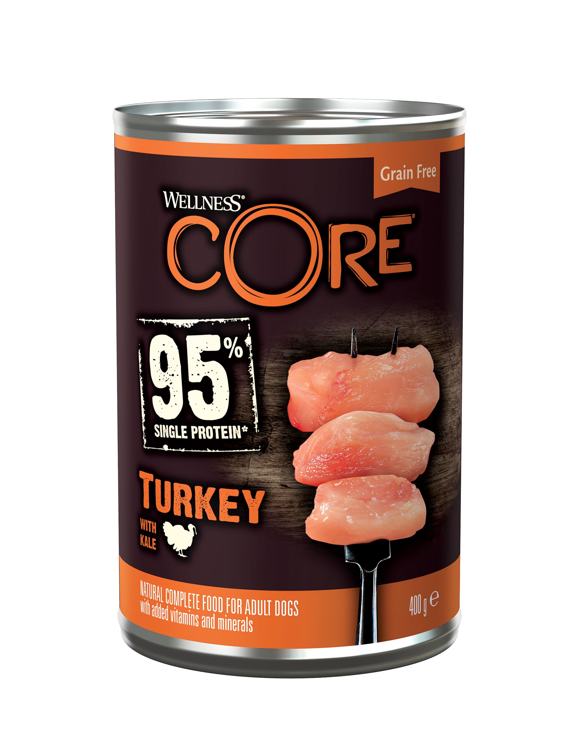 Core dog turkey & kale blötmat 400gx6st burkar