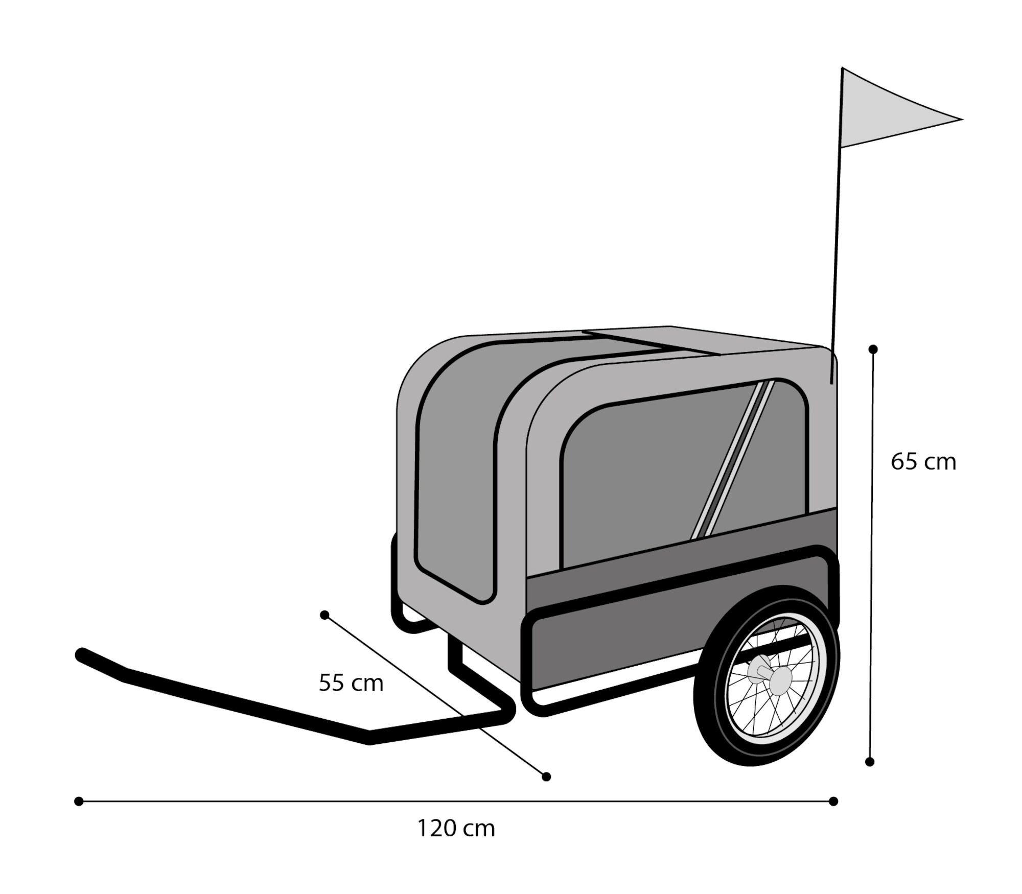 Cykelvagn Romero Small