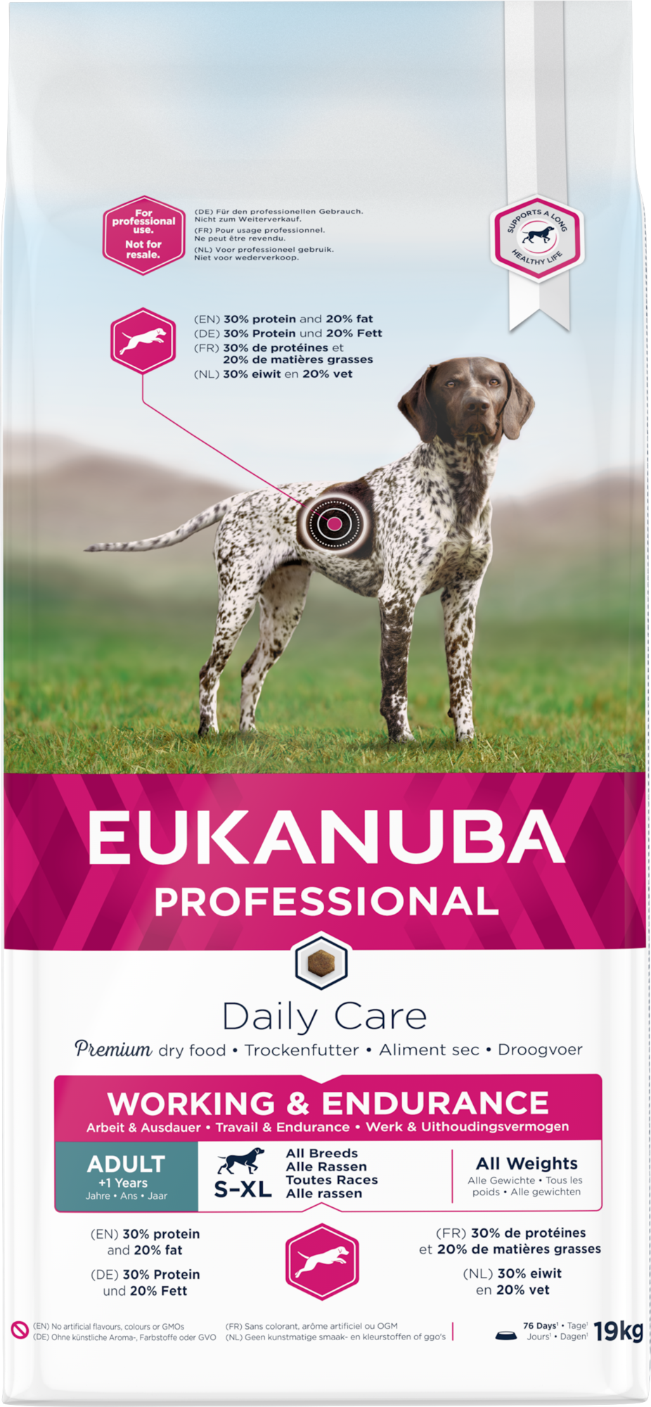 Eukanuba daily care working & endurance 19kg