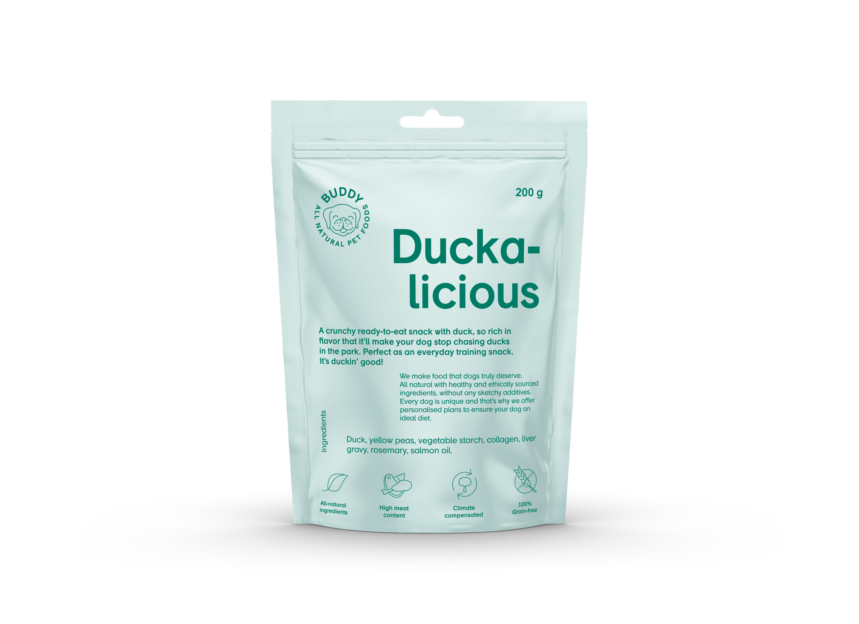 Buddy petfoods duckalicious godis 200g