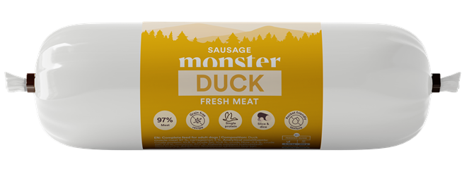 Monster Dog Sausage Duck 400g