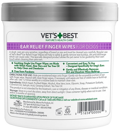 Vets Best Clean Ear pads 50-p - 2