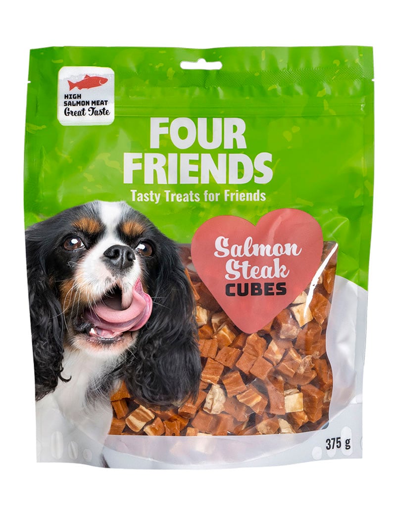 Four friends salmon steak cubes 375g