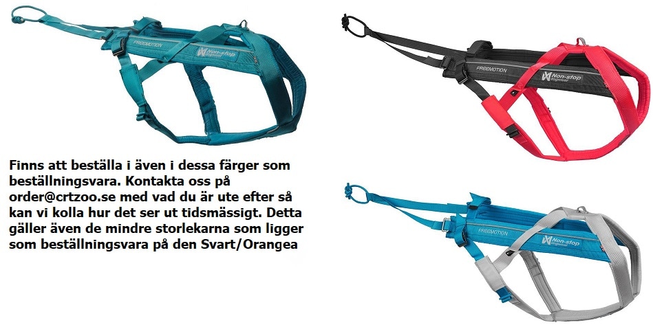 Non-Stop Freemotion Harness 5.0 Black/Orange flera storlekar