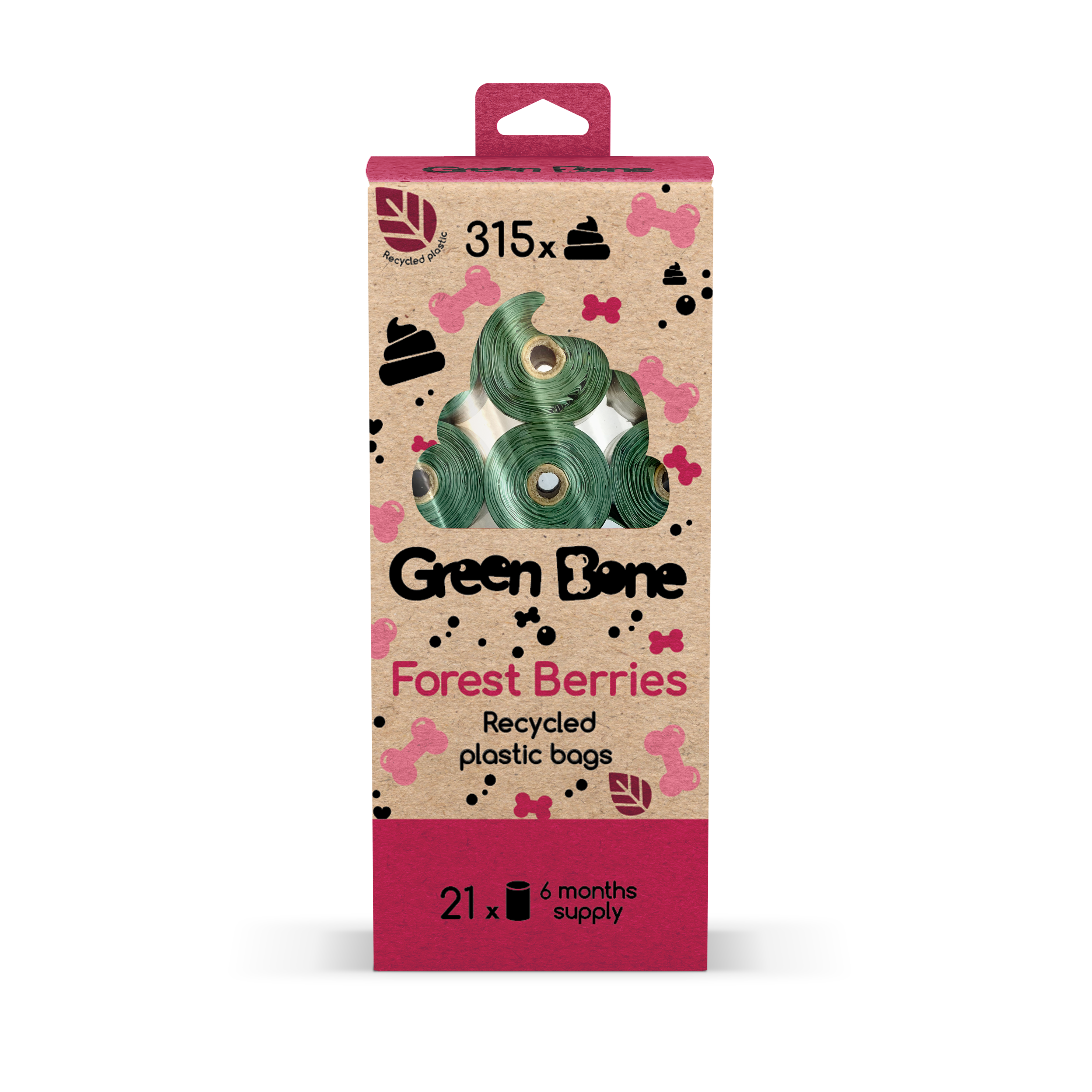 Green Bone Bajspåsar Forrest Berries