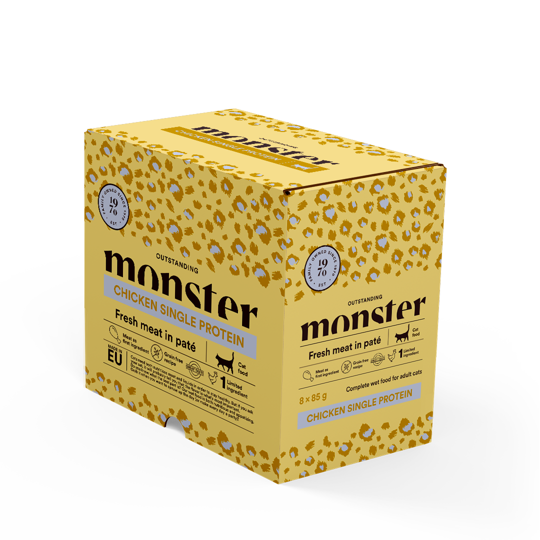 Monster Katt Våtfoder Kyckling 85g 8-Pack