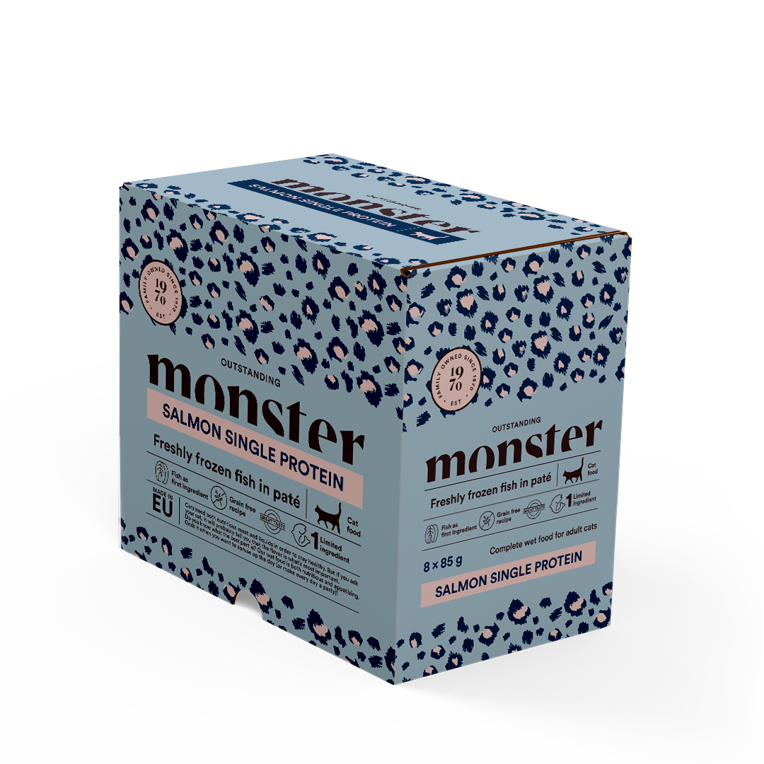 Monster Katt Våtfoder Lax 85g 8-Pack