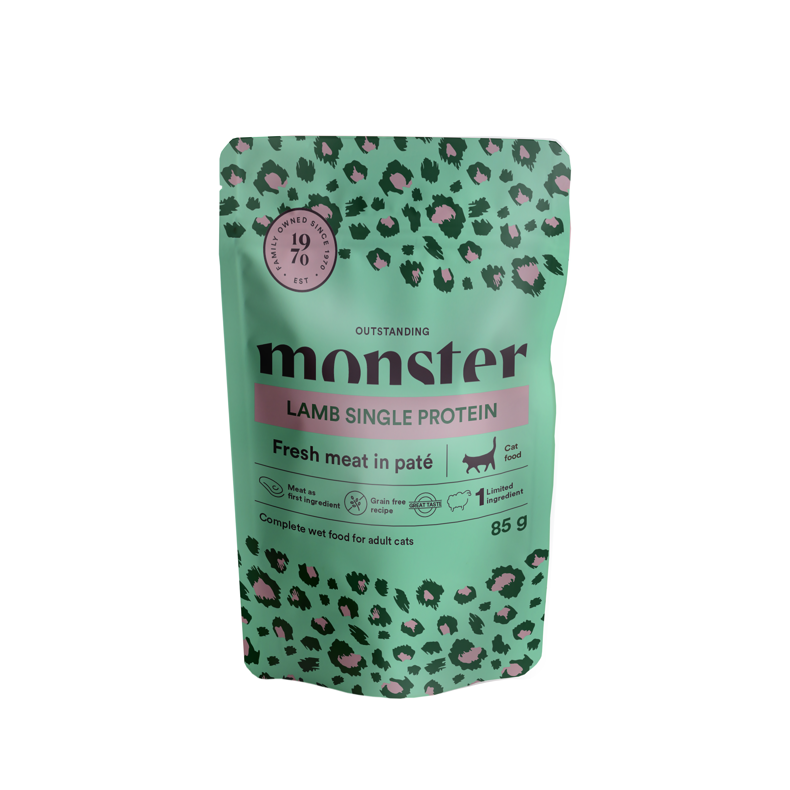 Monster Katt Våtfoder Lamm 85g 8-Pack - 2