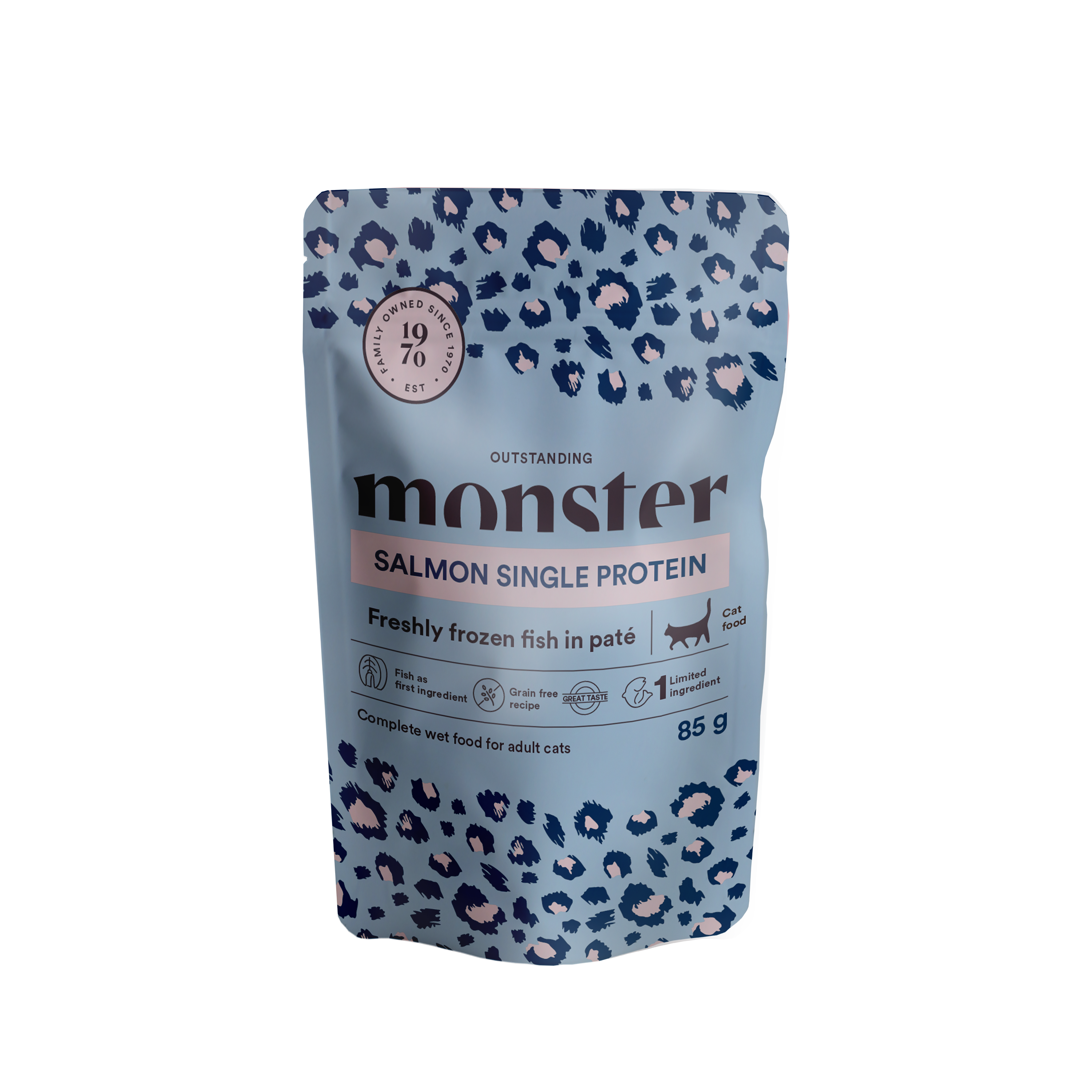 Monster Katt Våtfoder Lax 85g 8-Pack - 2