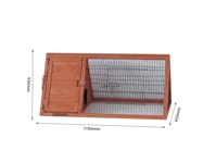 Utebur trä med hus 530x1160x630mm - 2