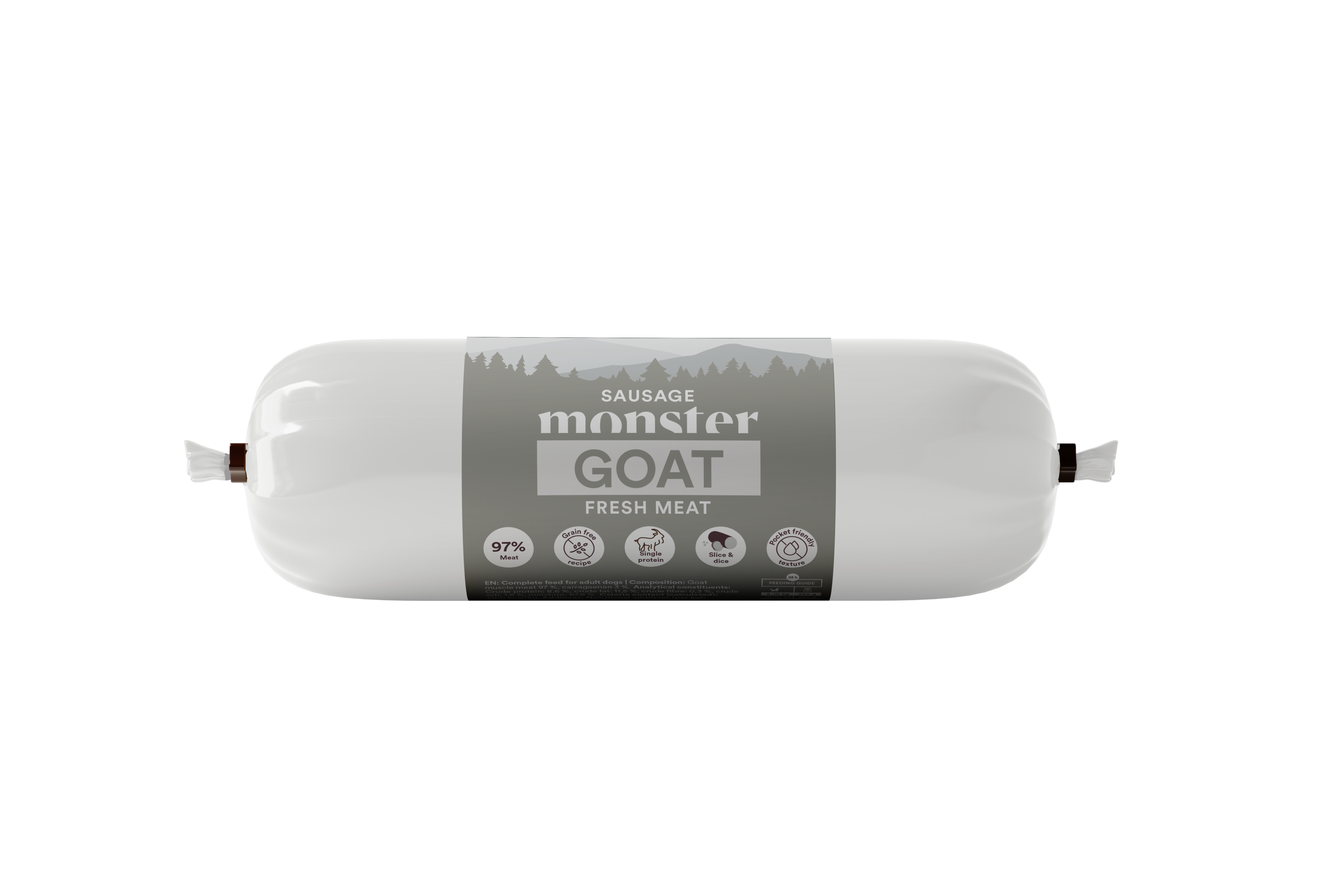 Monster Dog Sausage Goat 400g