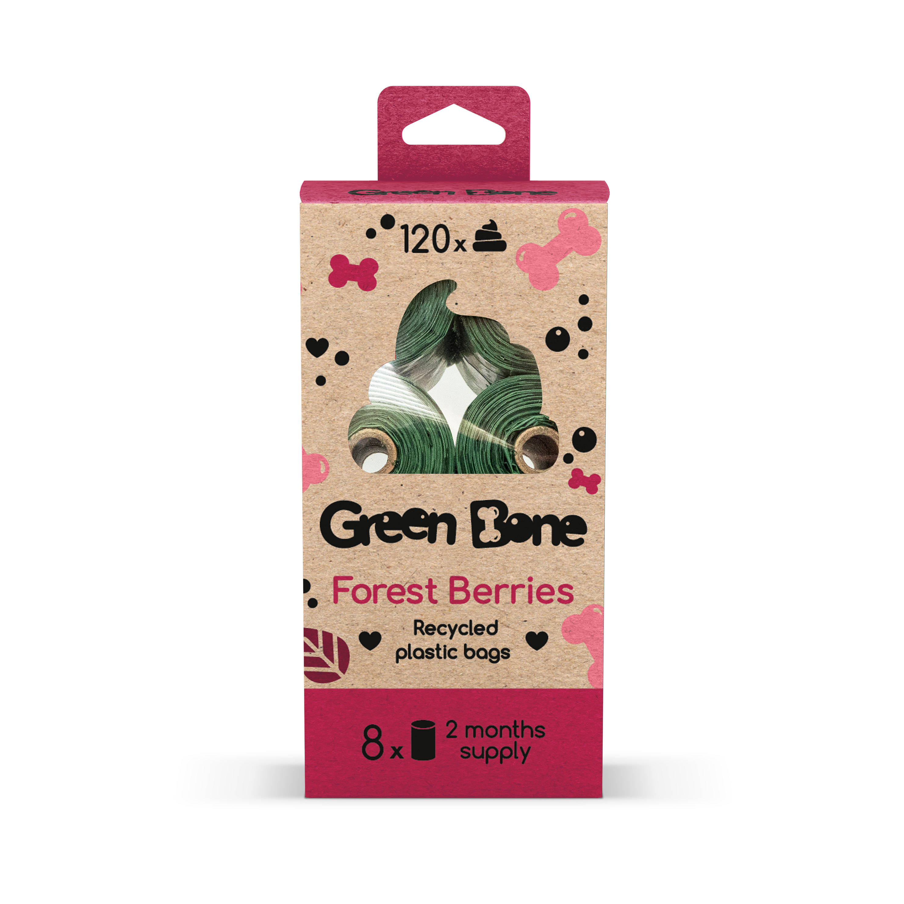 Green Bone Bajspåsar Forrest Berries - 2