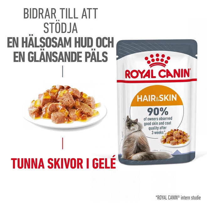 Royal Canin Våtfoder Hair&Skin i gelé 85g - 2