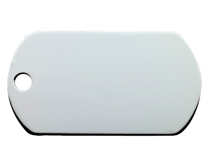 ID-bricka militär stor silver