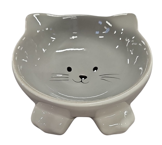 Kattskål Puzi Lutande 125ml - 2