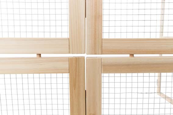 Inomhushage/avdelare i trä 60-240cm/H:50cm