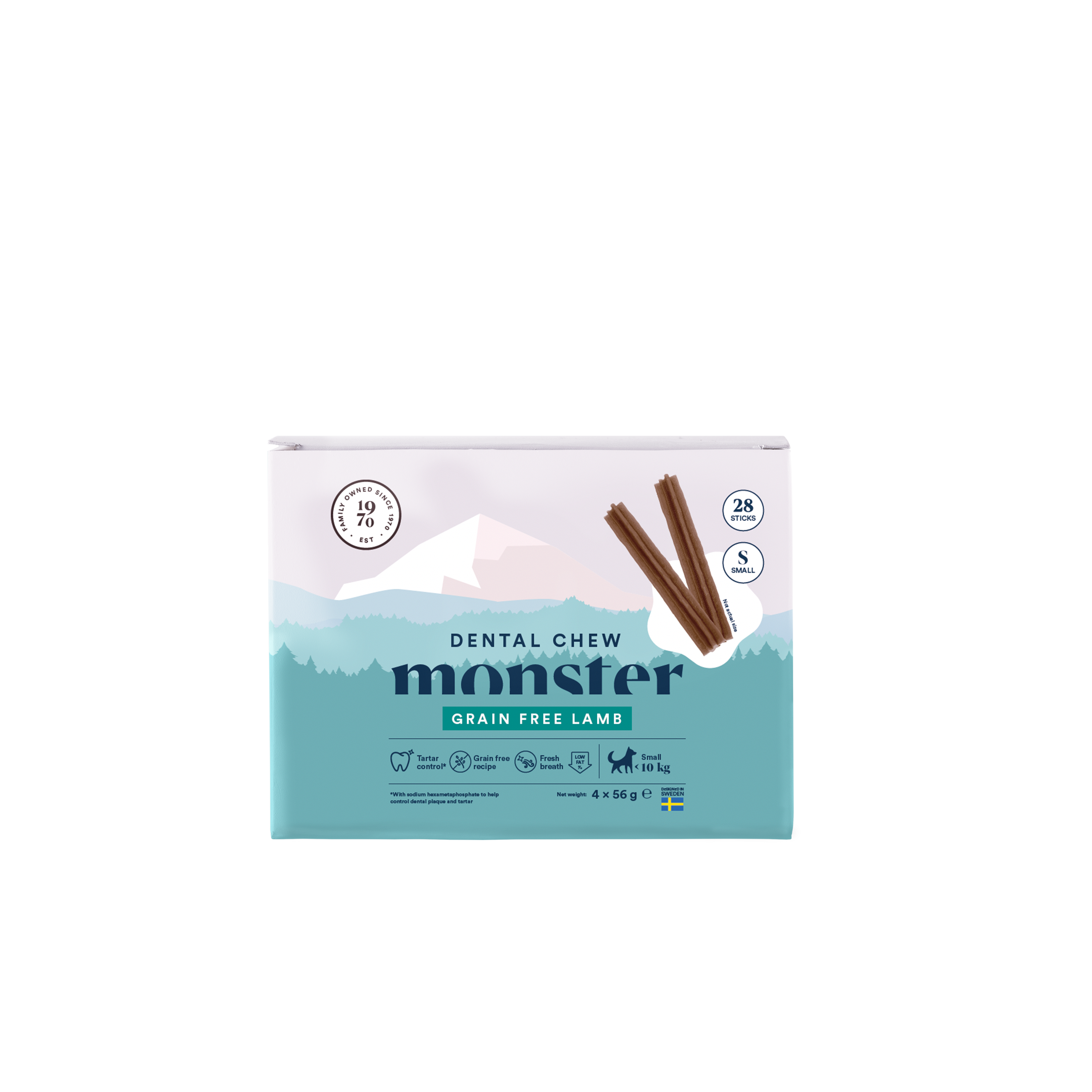 Monster Dental Chew Lamb Small 28-p