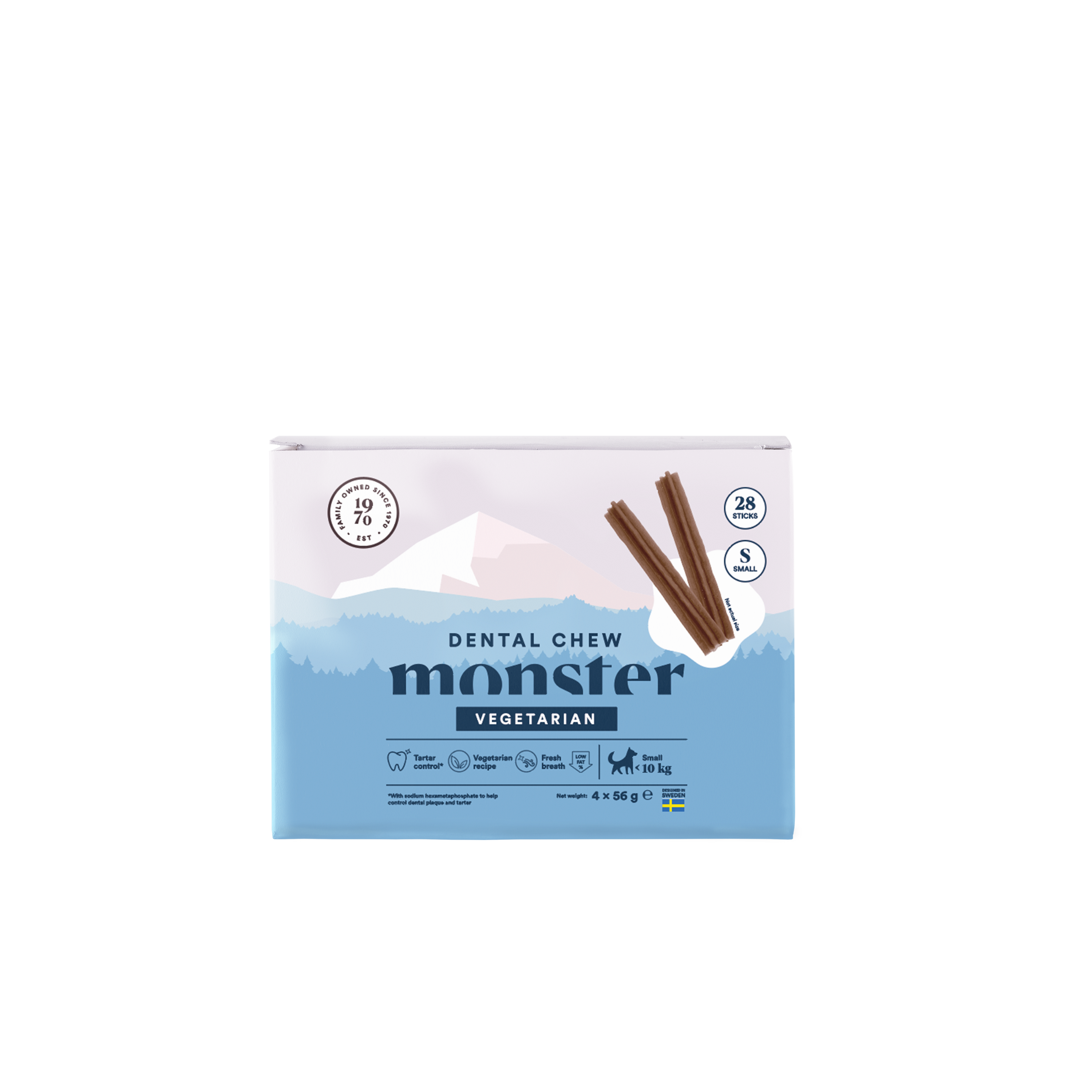 Monster Dental Chew Vegetarian Small 28-p