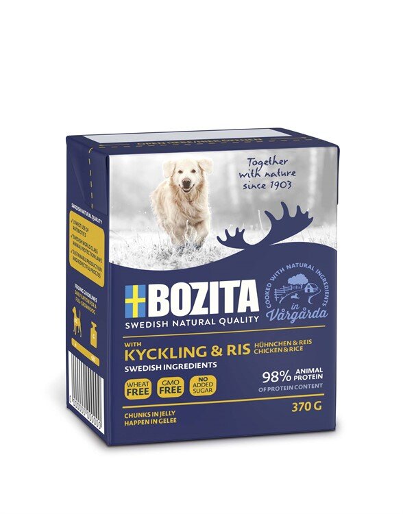 Bozita Bitar i gelé med kyckling&ris 370g