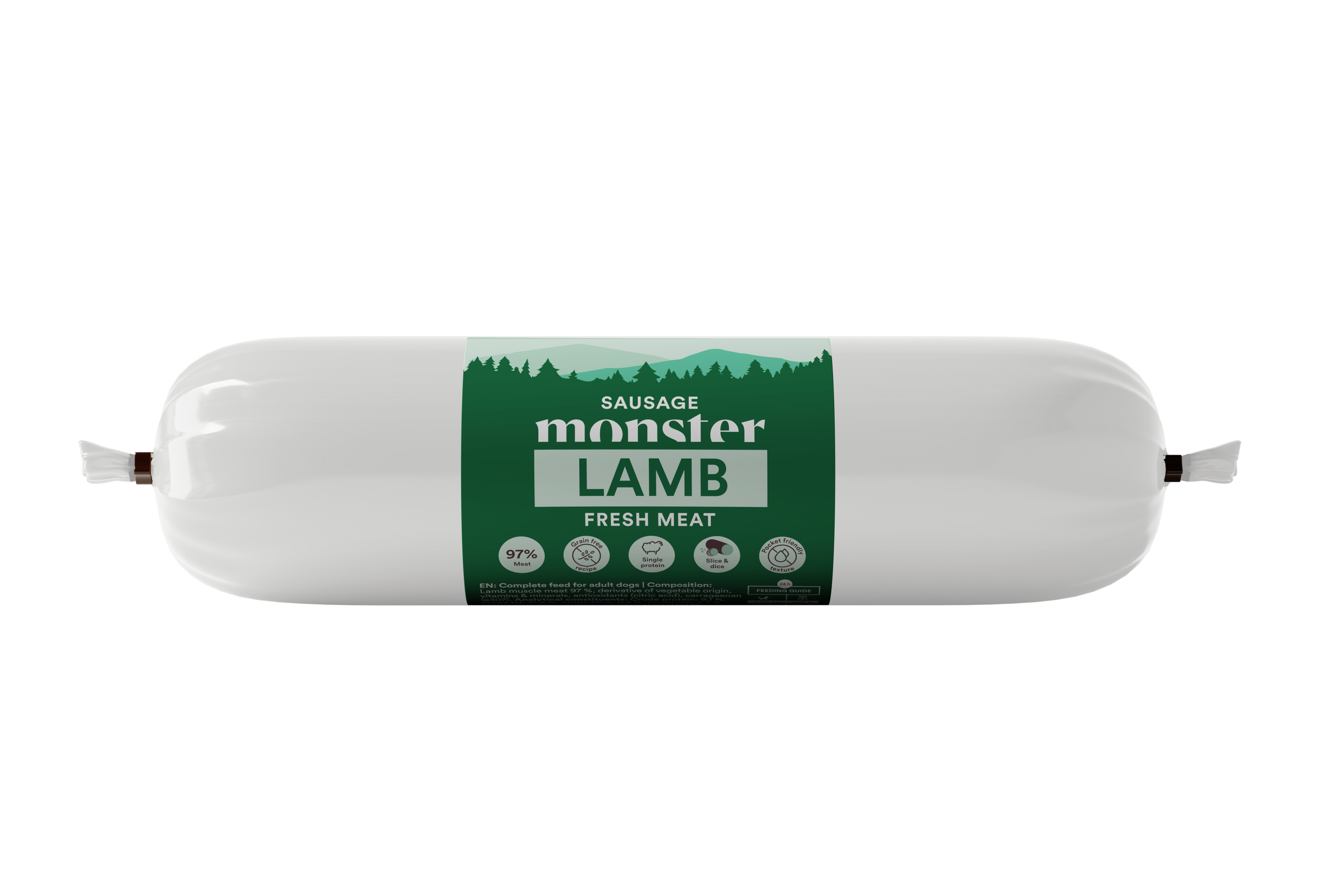 Monster Dog Sausage Lamb 200g