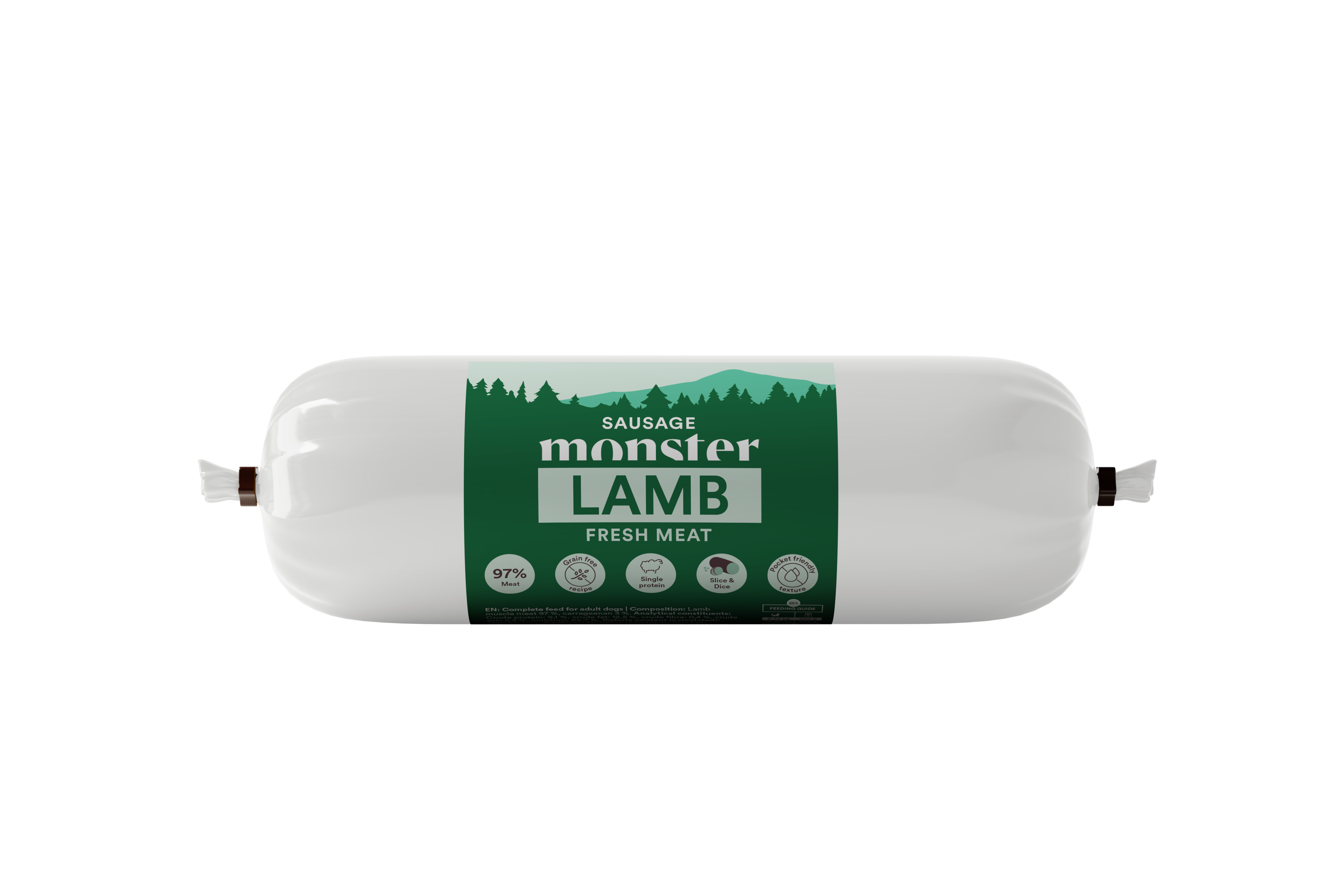 Monster Dog Sausage Lamb 400g