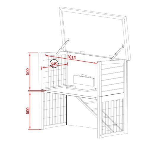 Utebur Ferie XL 116x63x109,5cm - 2