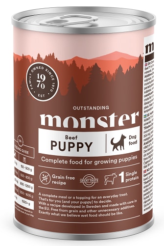 Monster Våt Puppy Beef 400g