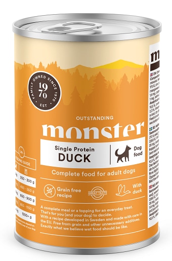 Monster Våt Single Portein Duck 400g