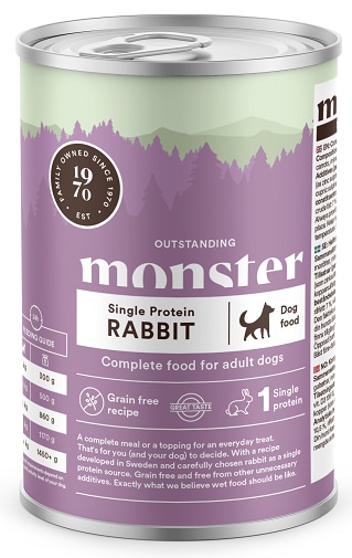 Monster Våt Single Protein Rabbit 400g