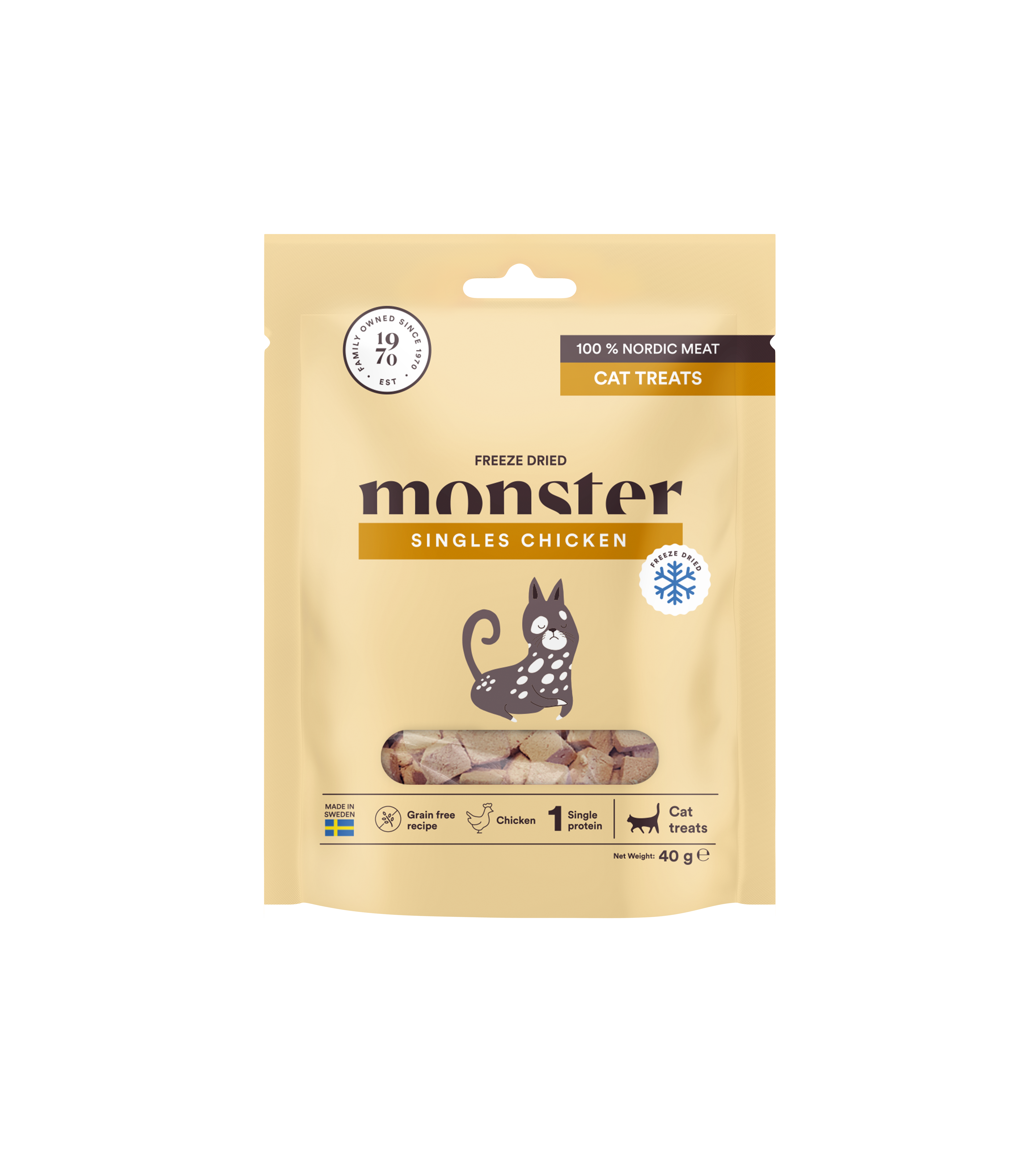 Monster Katt Frystorkat Godis Kyckling 40g