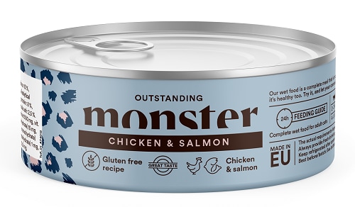 Monster Katt Våtfoder Kyckling/Lax 100g