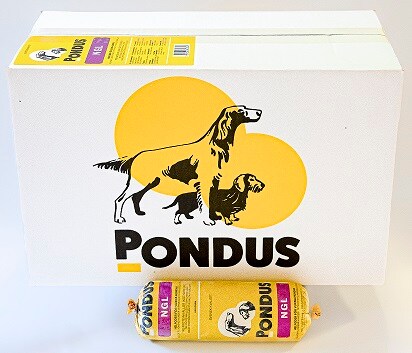 Pondus NGL 500g 24st Fryst hundmat för aktiva hundar