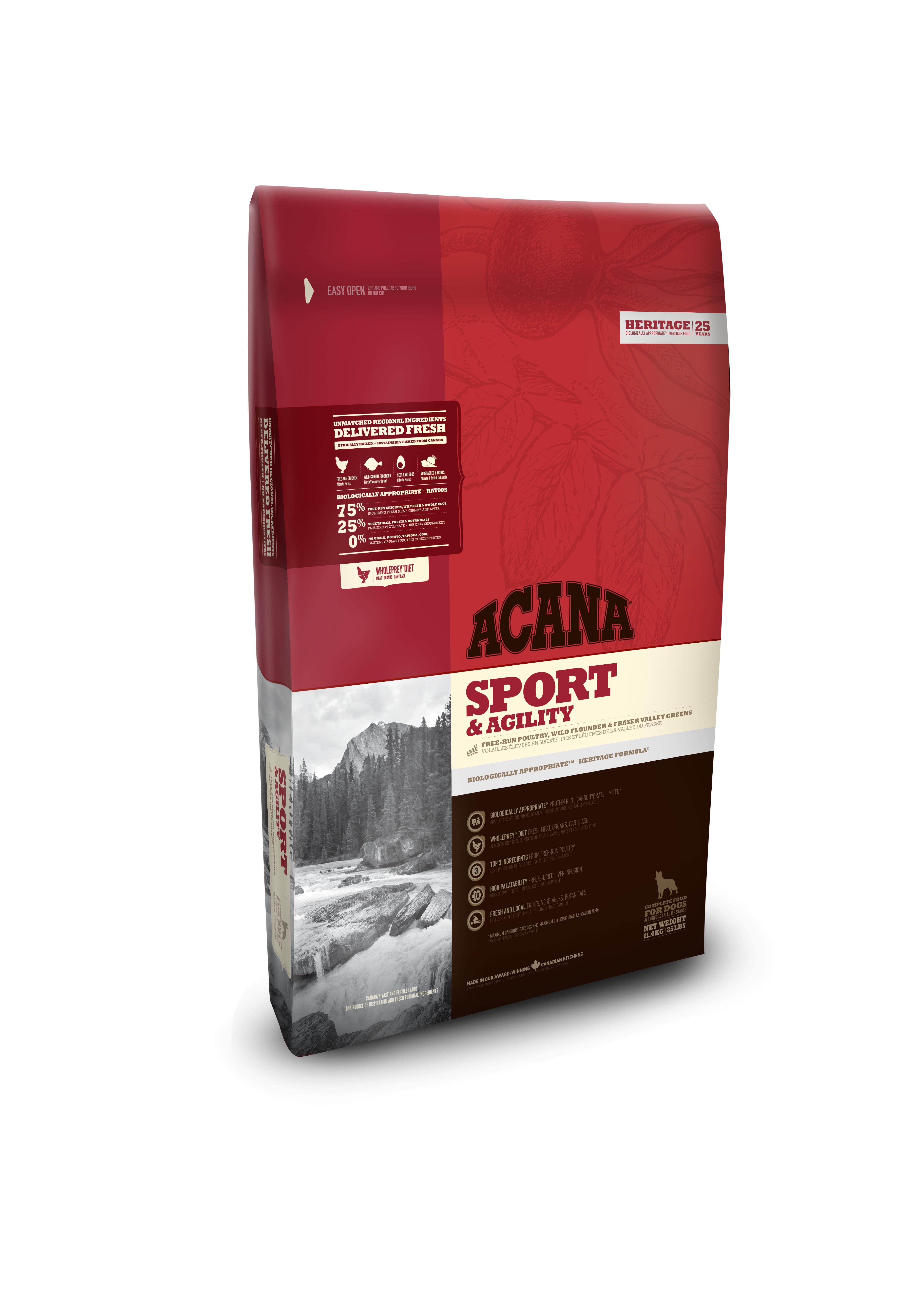 Acana Heritages Sport & agility 11,4kg