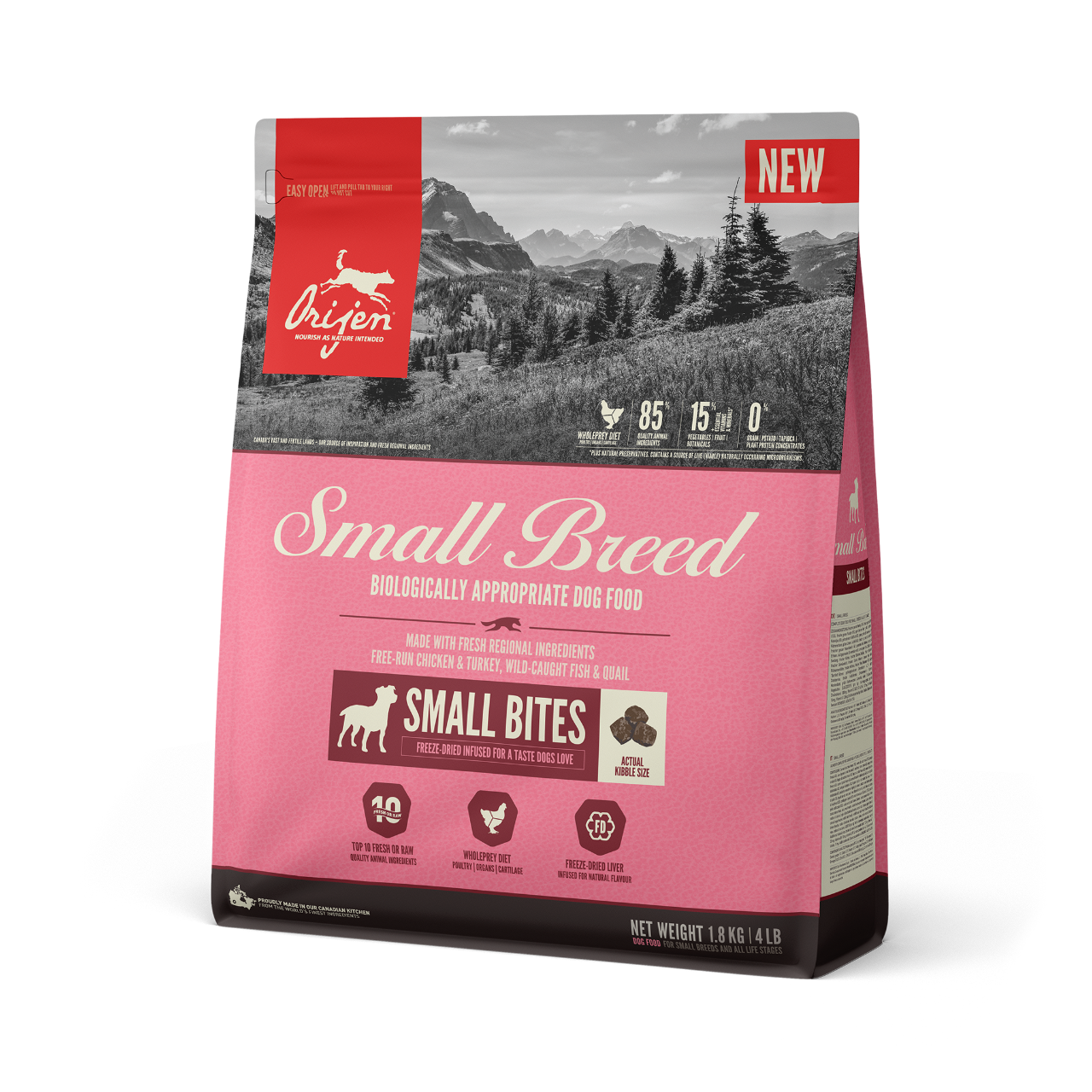 Orijen hund Small Breed 1,8kg