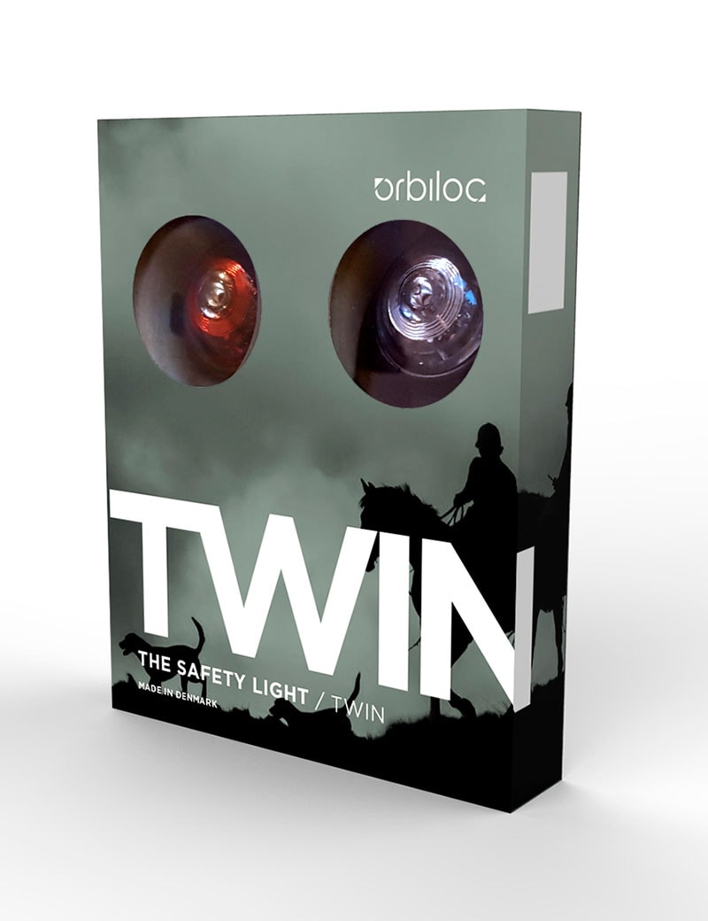 Orbiloc Twin Dual 2-pack röd+vit - 2