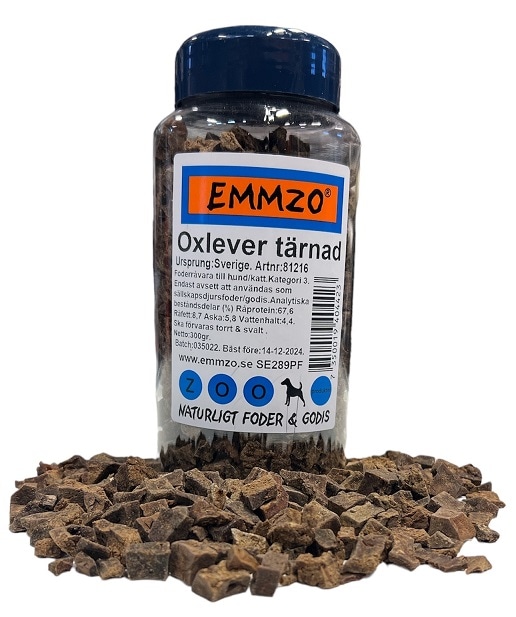 Emmzo Tärnad torkad lever 300g